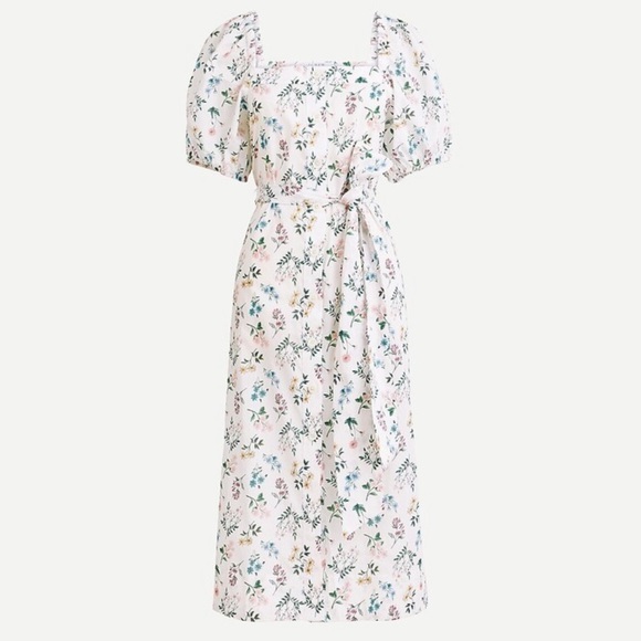 NWT J.Crew Liberty Print Dress Annelise floral Midi New Blogger Favorite Small - Picture 15 of 16